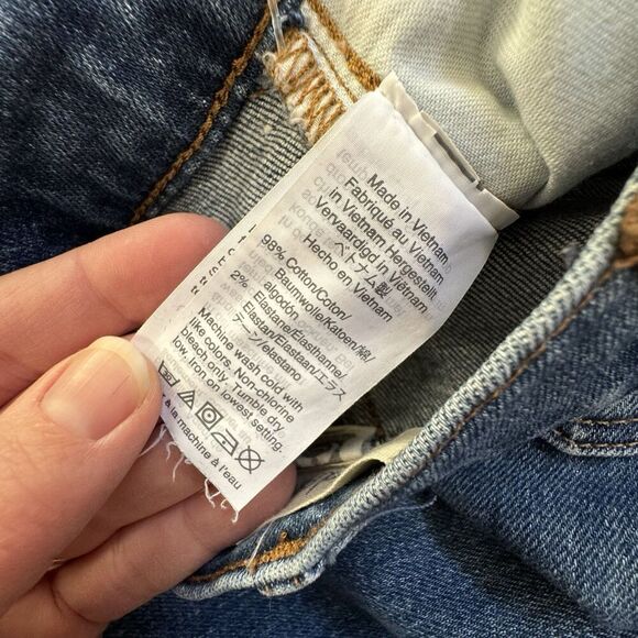 Madewell The High Rise Slim Crop Boyjean Denim Jeans in Medium Wash Womens 25 - Picture 6 of 12